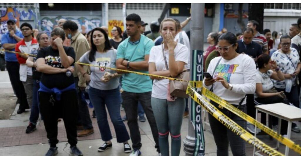 Votantes en Venezuela