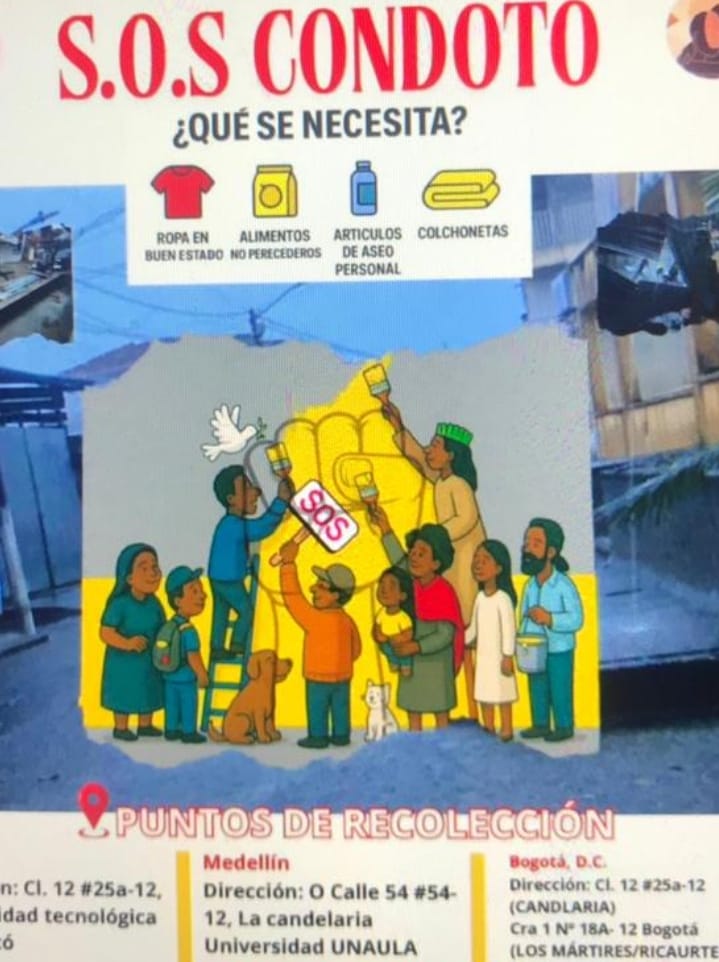 Auxilio de habitantes de Condoto