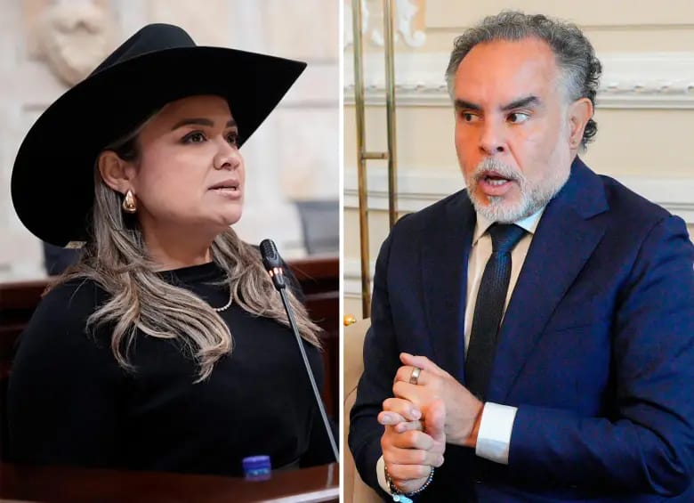 Lina Garrido y Armando Benedetti