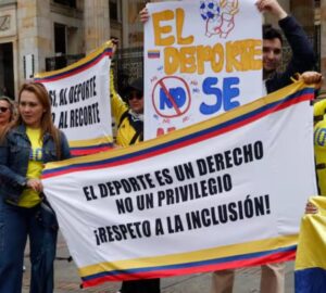 No a recorte de presupuesto del deporte