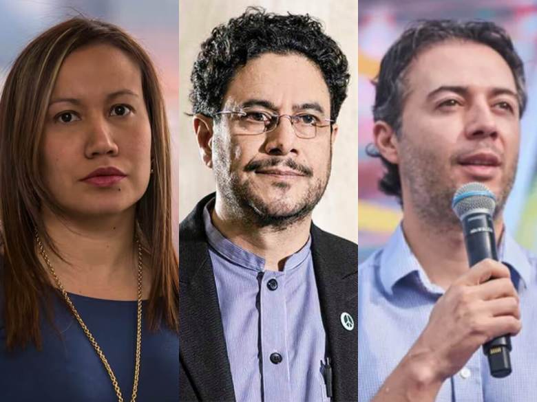 Carolina Corcho, Iván Cepeda y Daniel Quintero