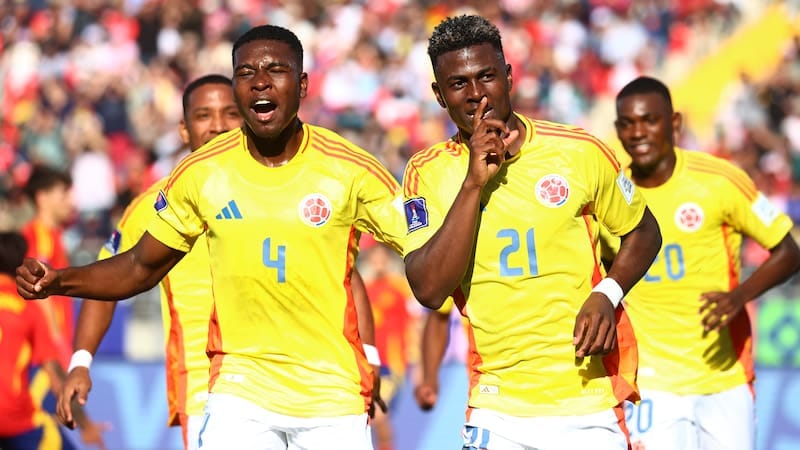 Selección Colombia sub 20 de fútbol eliminó a España 3-2