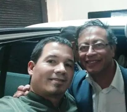 Wilmar Mejía y Gustavo Petro