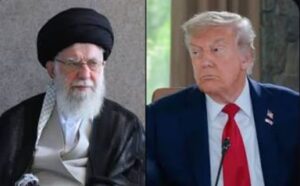 Ali Jamenei de Irán y Donald Trump de EE.UU.