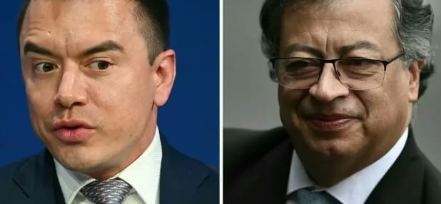 Daniel Noboa y Gustavo Petro