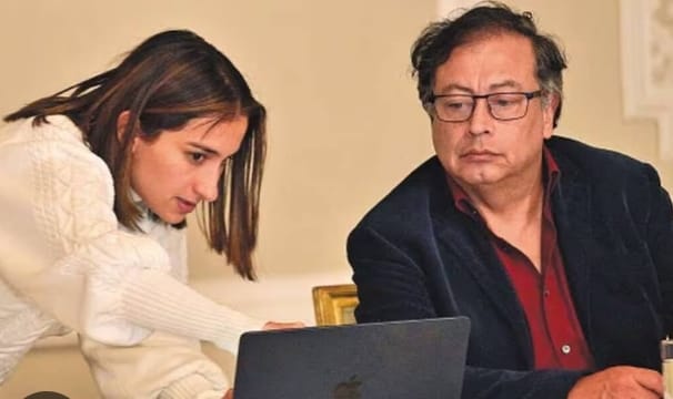 Laura Sarabia y Gustavo Petro