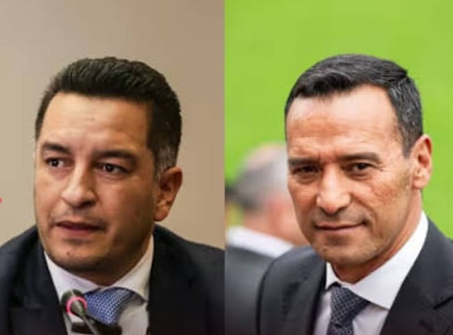 MinJusticia Andrés Idárraga y MinDefensa Pedro Sánchez