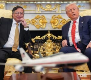 Gustavo Petro y Donald Trump en la Casa Blanca