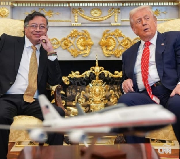 Gustavo Petro y Donald Trump en la Casa Blanca