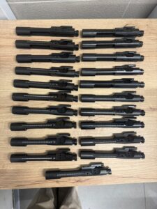 Partes de armamento bélico incautado