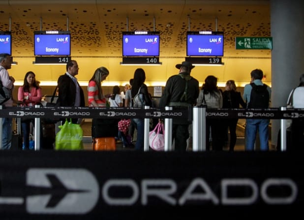 filas aeropuerto El Dorado